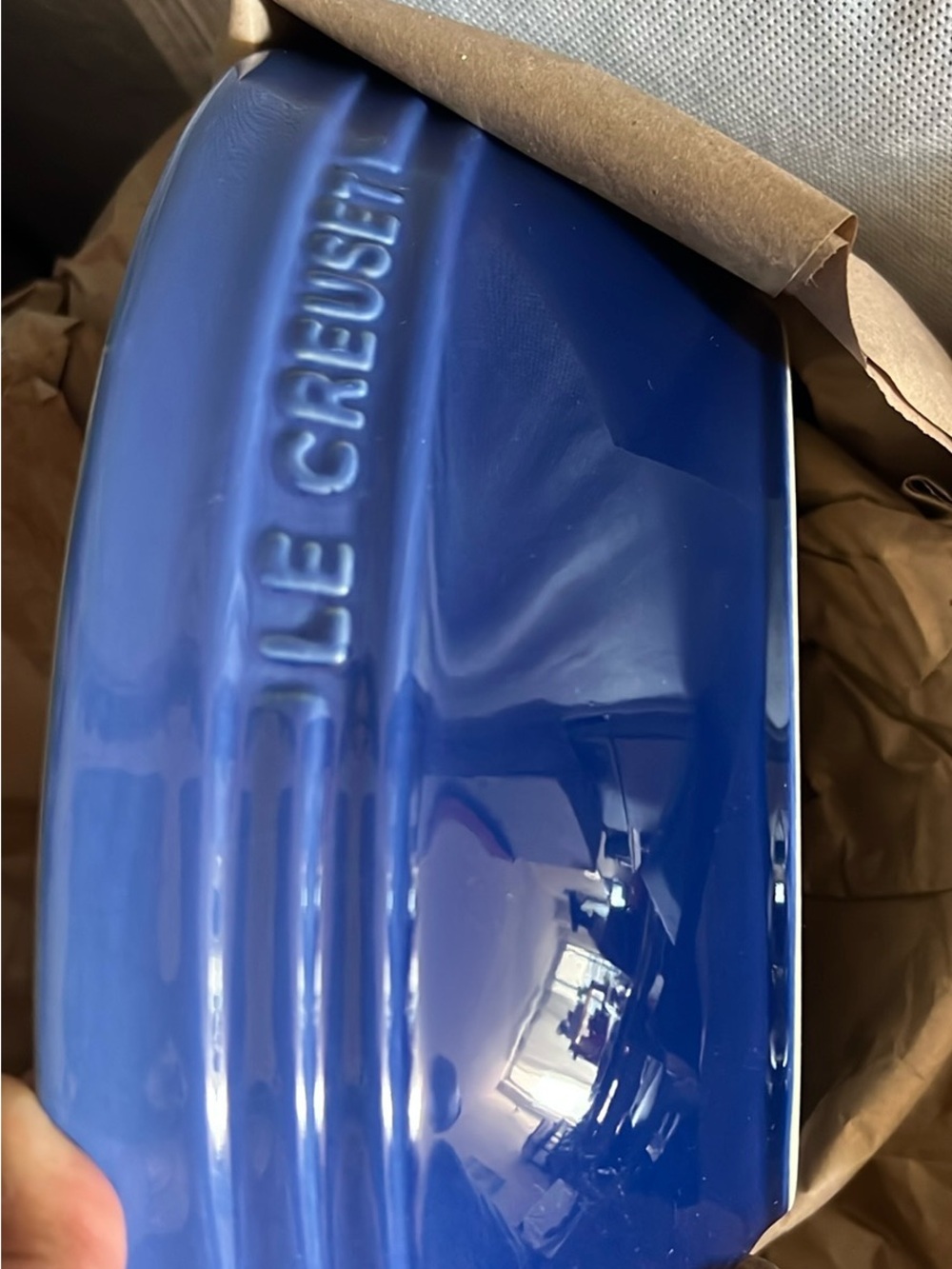 Le Creuset Blue Stoneware Dish new 10.5 inch - Picture 2 of 4
